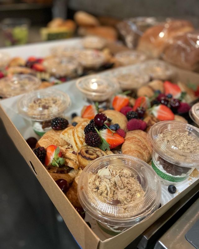Breakfast Platters ready for delivery to client this morning