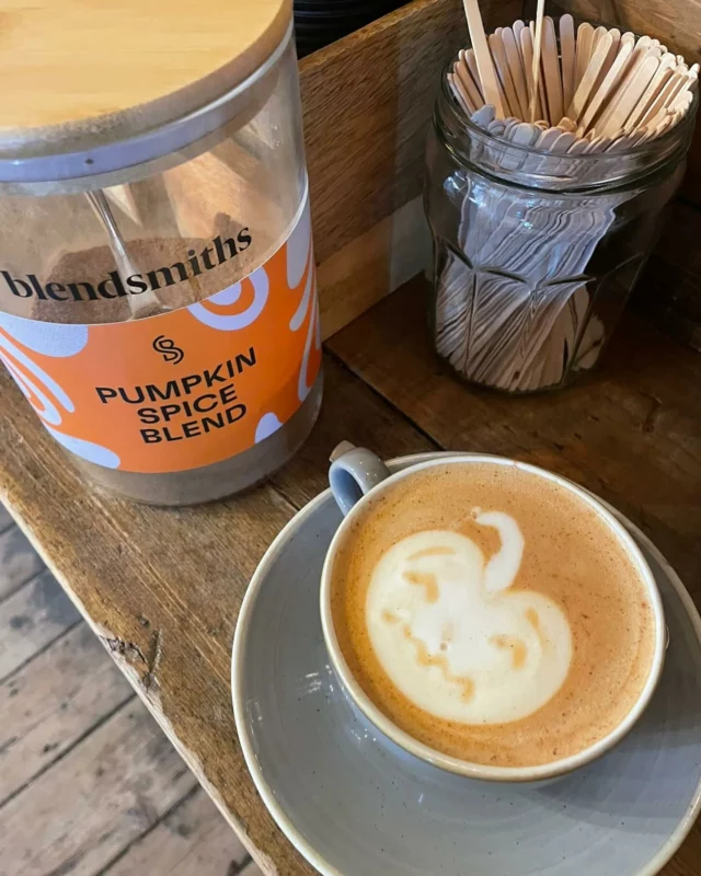 Perfect day for a Pumpkin spiced latte courtesy of our very good friends @blendsmiths 🎃🎃🎃