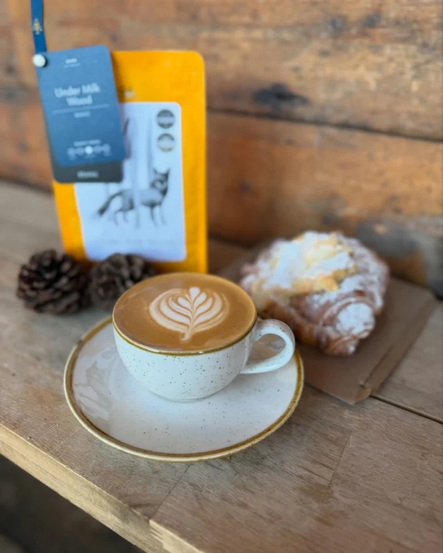 It’s feeling a little chilly today! 
Perfect for a coffee and almond croissant