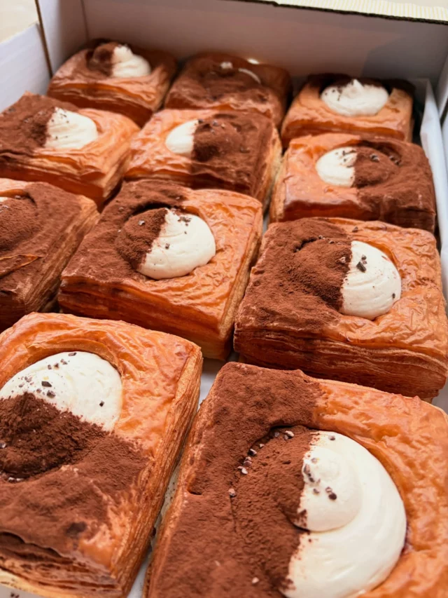 Just arrived 
Tiramisu Danish from the wonderful @notbakeryco